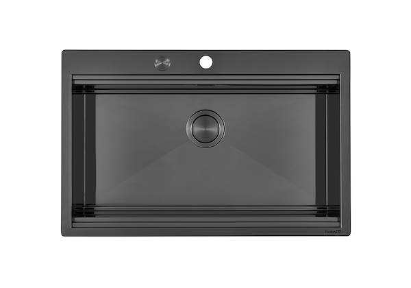 Sink Milanello Gun Metal workstation, Kitchen Sinks
