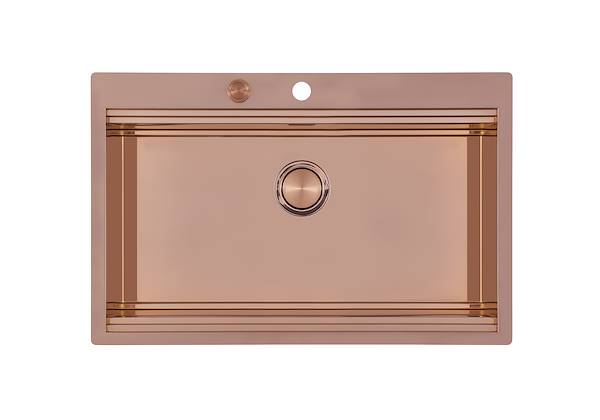 Lavello Milanello Copper workstation, Lavelli in acciaio inox