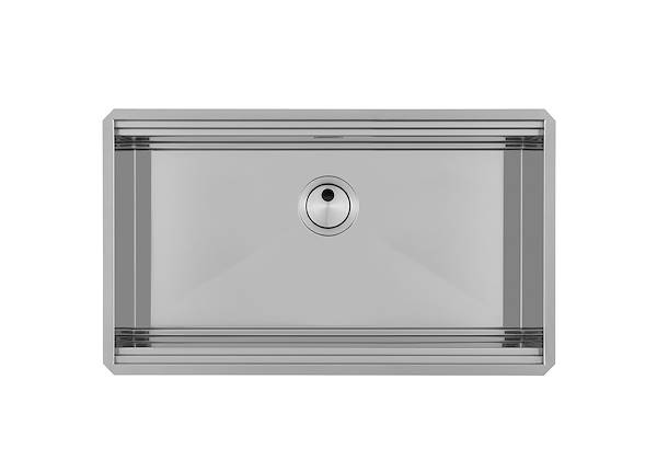 Lavello Milanello Workstation, Lavelli in acciaio inox