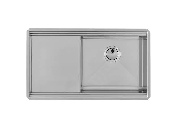 Lavello Milanello Workstation, Lavelli in acciaio inox