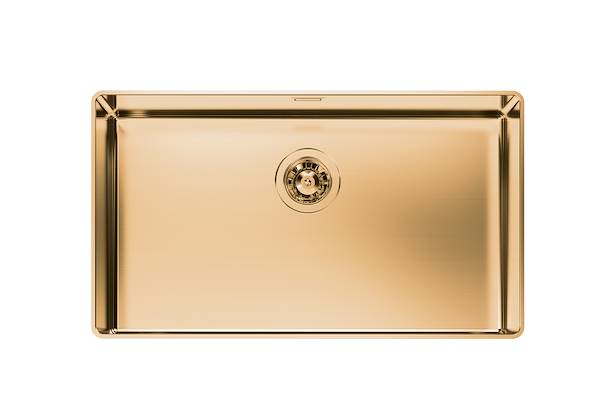 Lavello Phantom Gold, Lavelli in acciaio inox
