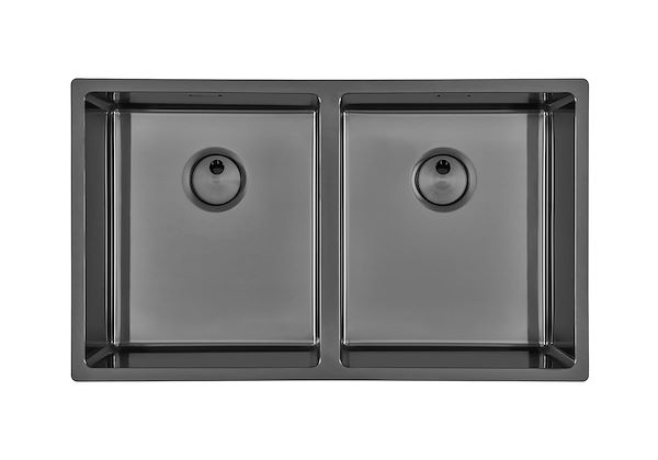 Sink Skin Double Gun Metal, Kitchen Sinks