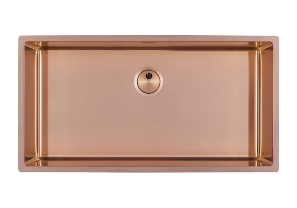 Vasca Skin 800 Copper Sotto Top, Lavelli in acciaio inox