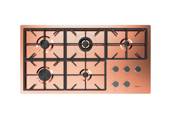 Piano cottura Foster Milano PVD Copper, Piani cottura a gas