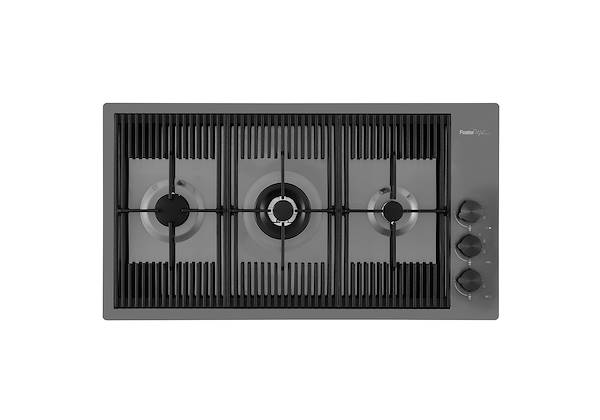 Piano cottura Milanello Gun Metal, Piani cottura a gas