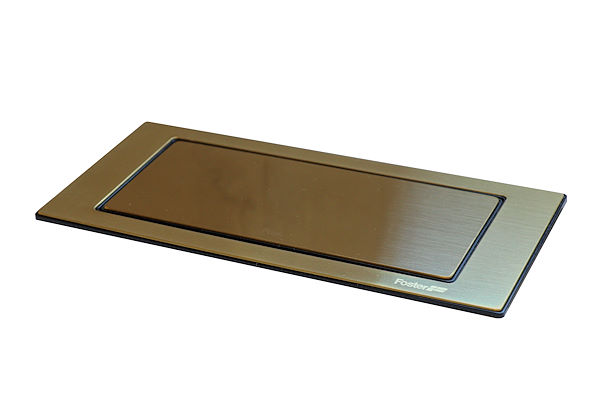 Reverse - PVD Gold, Regleta de enchufes de encastre