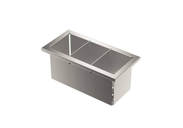 Stainless steel perforated tray, Equipped troughs accessories