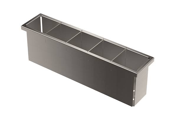 Cuvette perforée en acier inoxydable, Accessoires canaux équipés