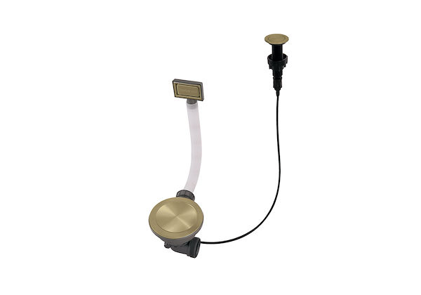 Space Push Gold automatic waste fitting, Accessories e Complements