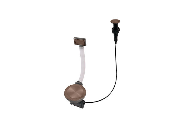 Space Push Copper automatic waste fitting, Accessories e Complements