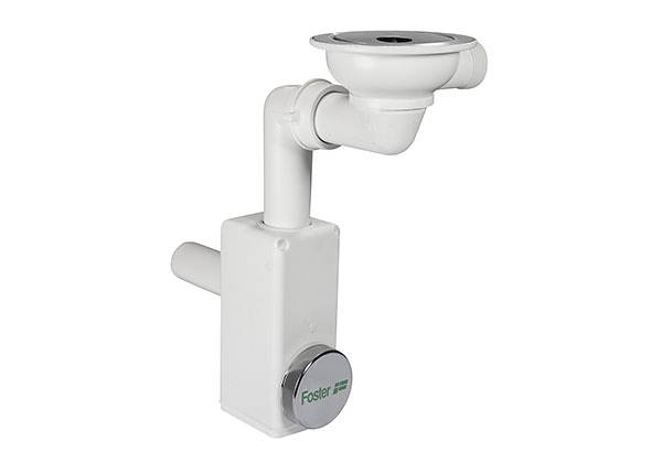 Sifón LIRA * inspeccionable de 1 salida con toma lavavajillas, Accesorios y complementos