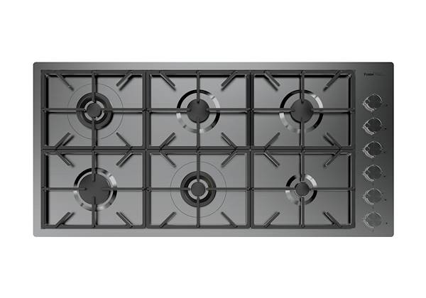 Piano cottura Foster Milano PVD Gun metal, Piani cottura a gas