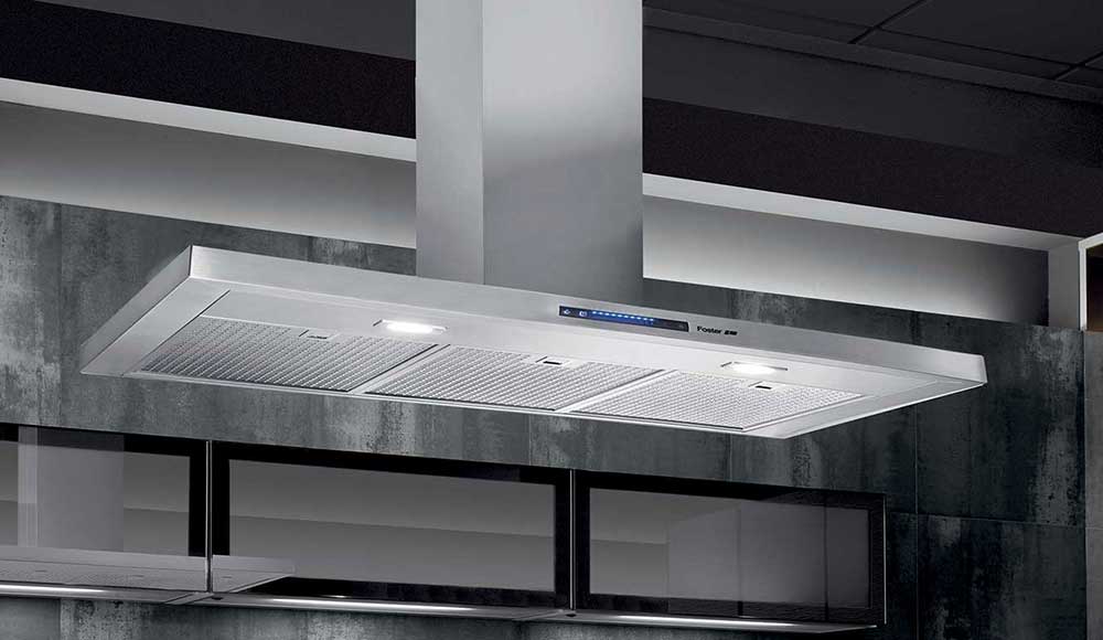 Hottes d'aspiration, pour la cuisine en acier inoxydable