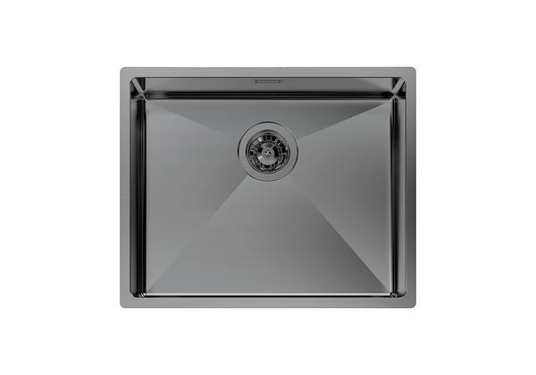 Lavello Quadra R12 Gun Metal, Lavelli in acciaio inox