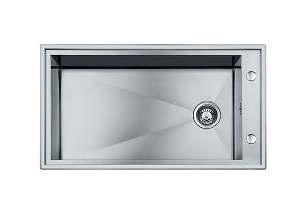 Lavello Quadra, Lavelli in acciaio inox