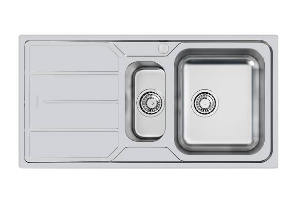 Lavello Elettra, Lavelli in acciaio inox