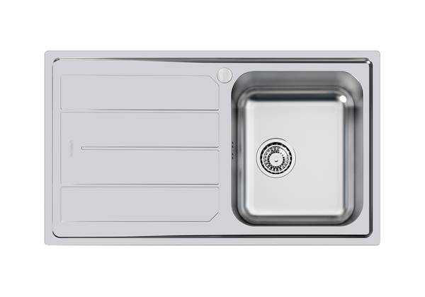 Lavello Elettra, Lavelli in acciaio inox