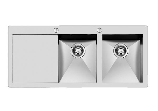 Lavello Quadra, Lavelli in acciaio inox