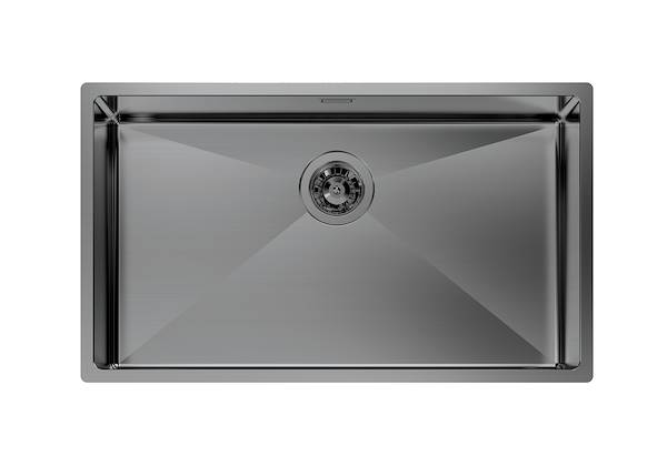 Sink Quadra R12 Gun Metal, Kitchen Sinks