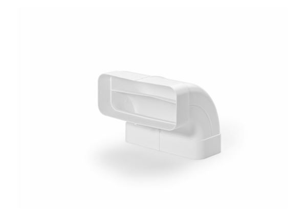 White Vertical 90° Corner connector - rectangular section, Accessories e Complements