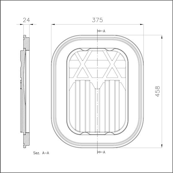 Tabla de corte Twin de madera Iroko