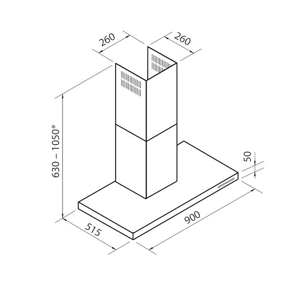 Campana extractora Master wall