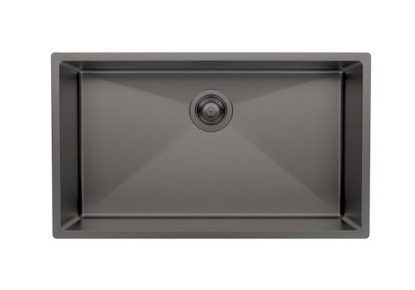 Lavello Quadra R12 Gun Metal Fumè