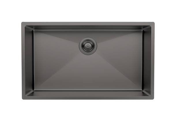 Fregadero Quadra R12 Gun Metal Fumè