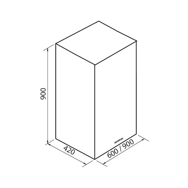 Cappa d'aspirazione Q inox wall