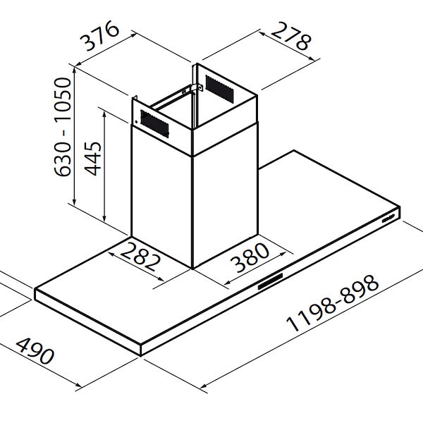 Hotte d'aspiration S4001 wall