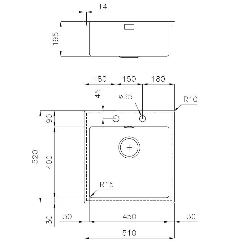 fregaderos, Fregadero KE Vintage - 2264 080