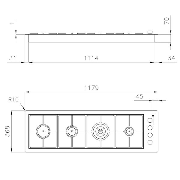 Table de cuisson S4000 Line