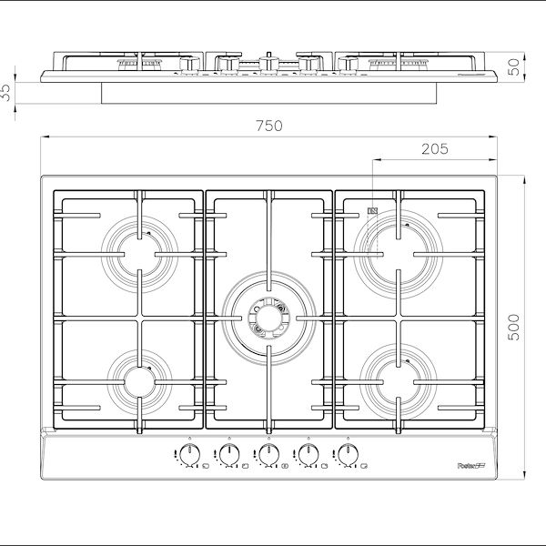 Cooker hob Power