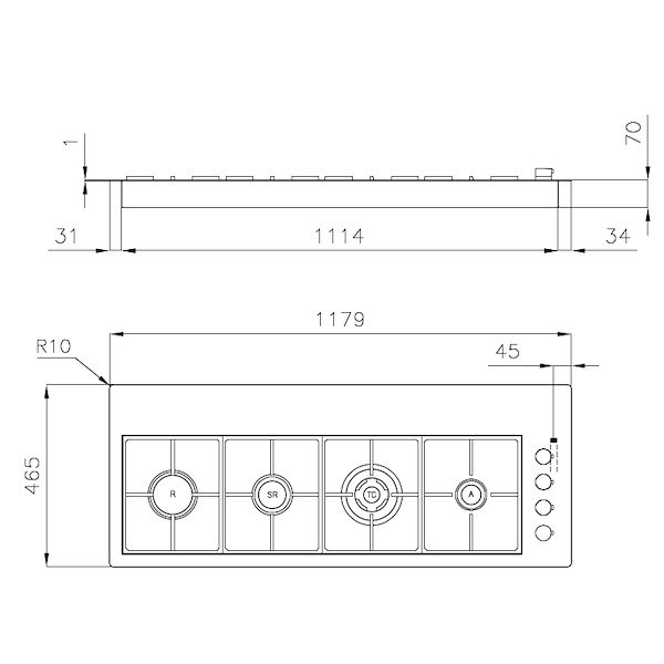Table de cuisson S4000 Line XL