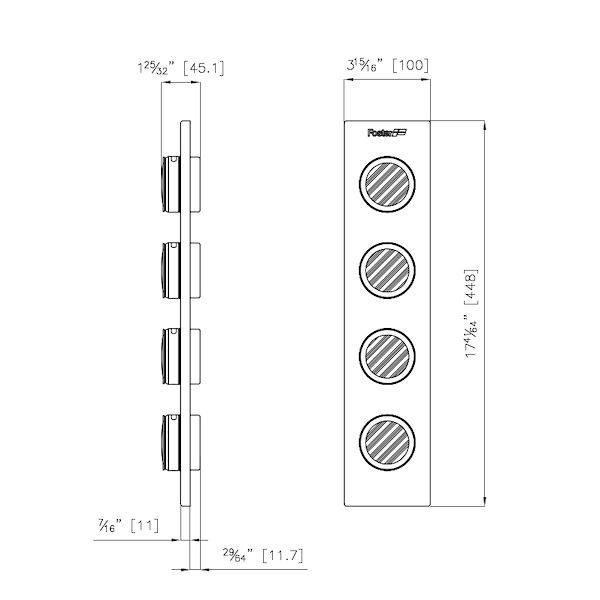 Conjunto de 4 porta-especias
