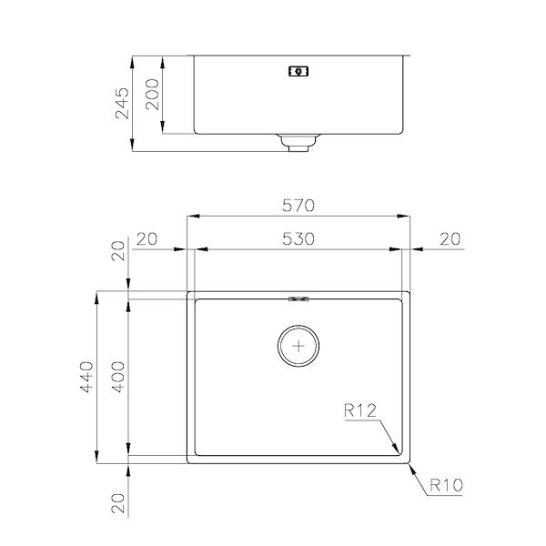 Fregadero Skin 530 Copper Undermount
