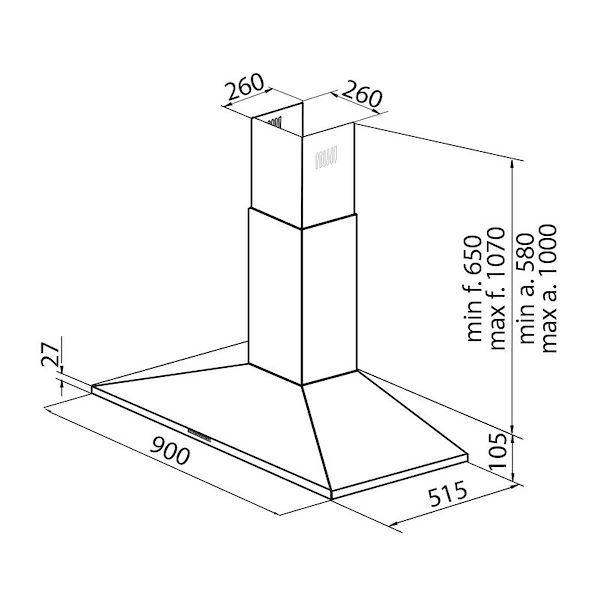 Cappa d'aspirazione Amélie