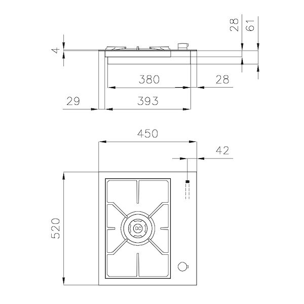 Cooker hob S4000 Domino