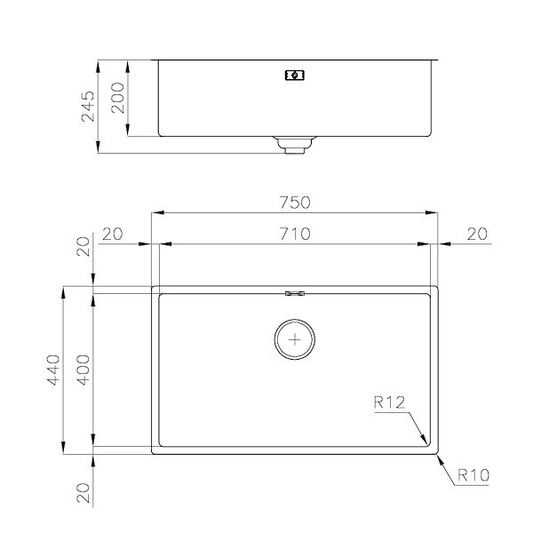 Sink Skin 710 Undermount