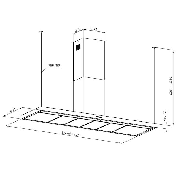 Hotte d'aspiration S4001 Special - Mur