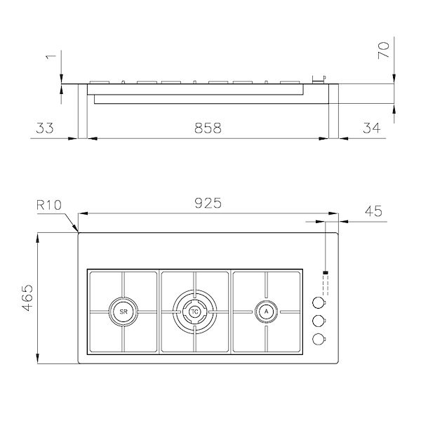 Table de cuisson S4000 Line XL