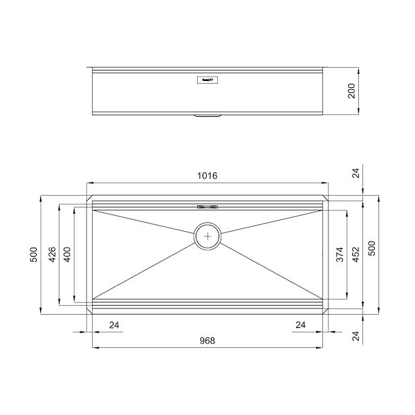 Fregadero Foster Milano