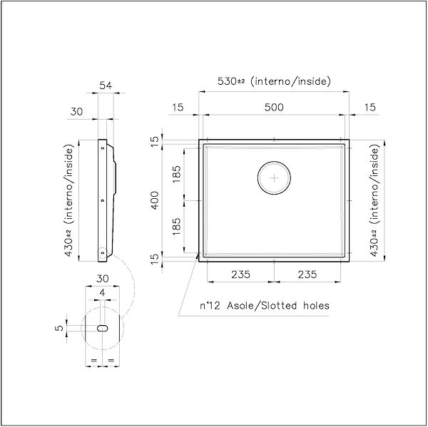 Évier Phantom Base Gold