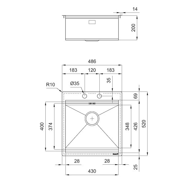 Sink Milanello workstation