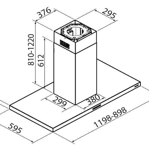 Campana extractora S4001 island