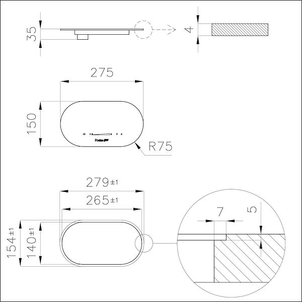 Table de cuisson Touch Control Modular Induction