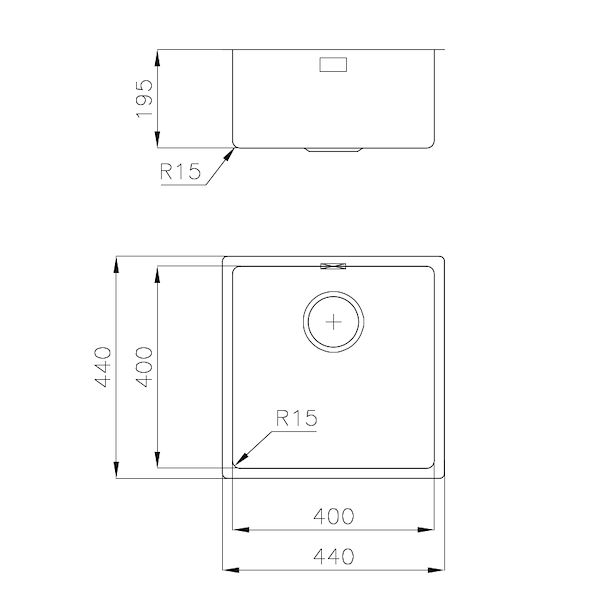 Évier KE - R15 Vintage