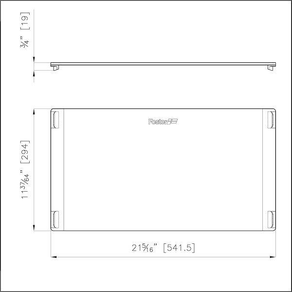 Planche de découpe en verre