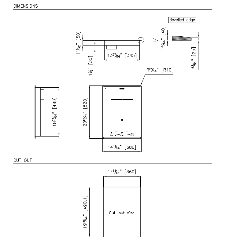 Milano Induction Cooktop – 15″ x 20″ - 7323 945