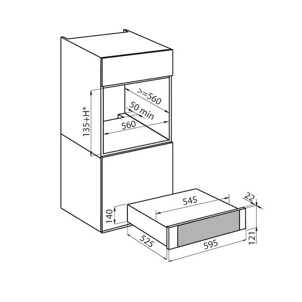 Cassetto scaldavivande S4001